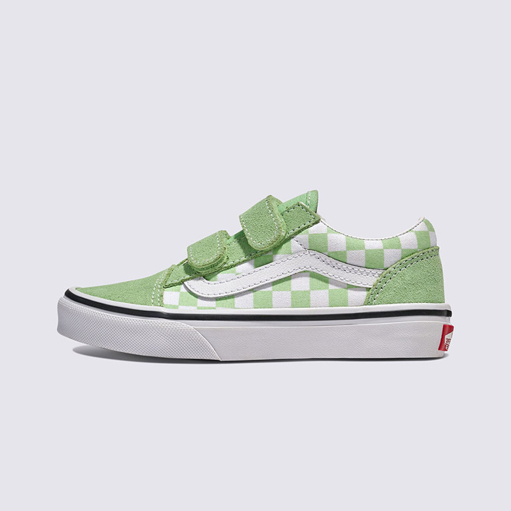 키즈 올드스쿨 벨크로 컬러 띠어리 체커보드