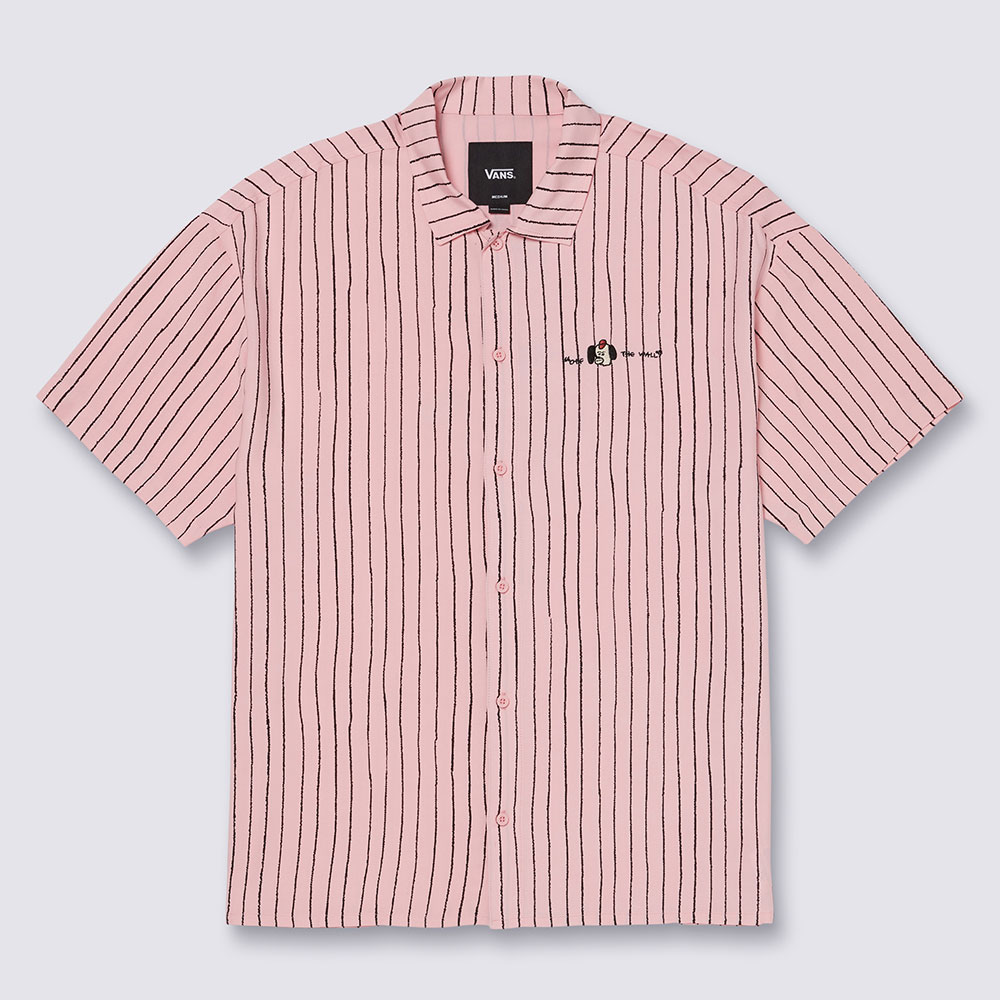 반스 아티스트 컬렉션 Vans x Riroo 도그 스트라이프 반소매 셔츠