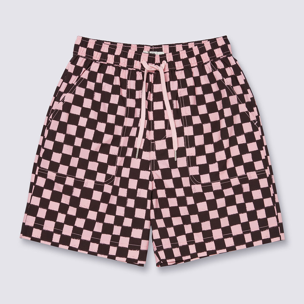 반스 아티스트 컬렉션 Vans x Riroo 두들 체커 쇼츠